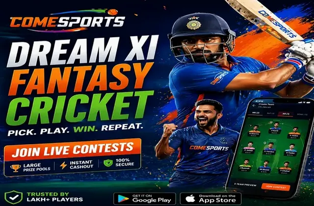 Come (come bet) fantasy cricket & matchday visual 1